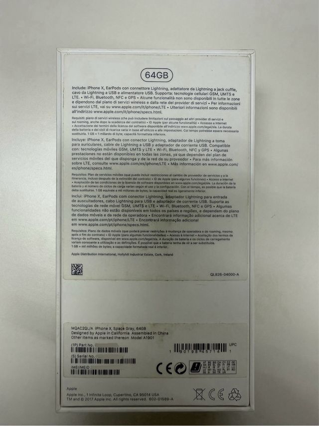 iPhone X 64GB - Space Gray