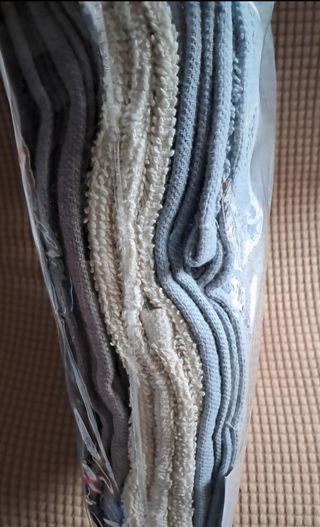 Set Symphony 10pz Spugna Cotone Grigio