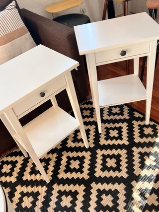 Mesitas noche Ikea - Blancas