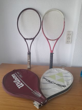 Raquetas tenis.
Wilson y Fischer.