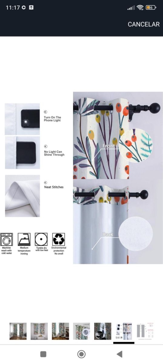 Cortinas Florales estampadas opacas NUEVAS SIN USO