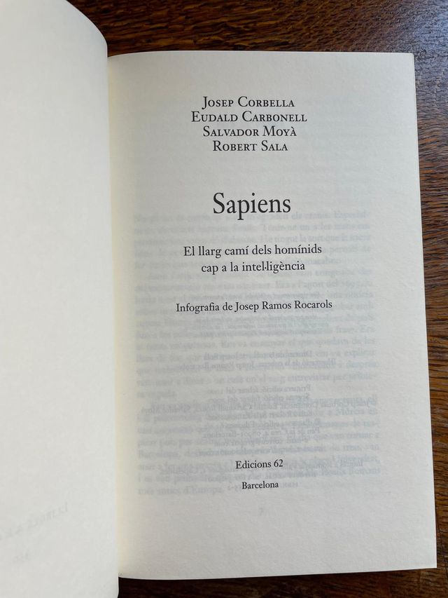 Sapiens. El llarg camí dels homínids cap a la ...