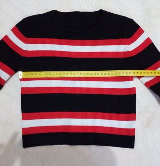 Maglia a righe rosso-nera