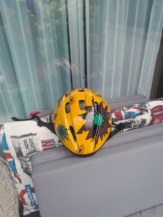 Casco bici niño - amarillo