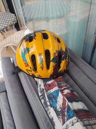 Casco bici niño - amarillo