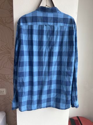 Camisa cuadros Pull&Bear azul - L