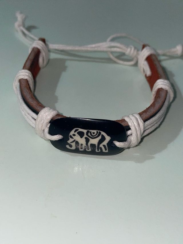 Braccialetto elefante | Cuoio