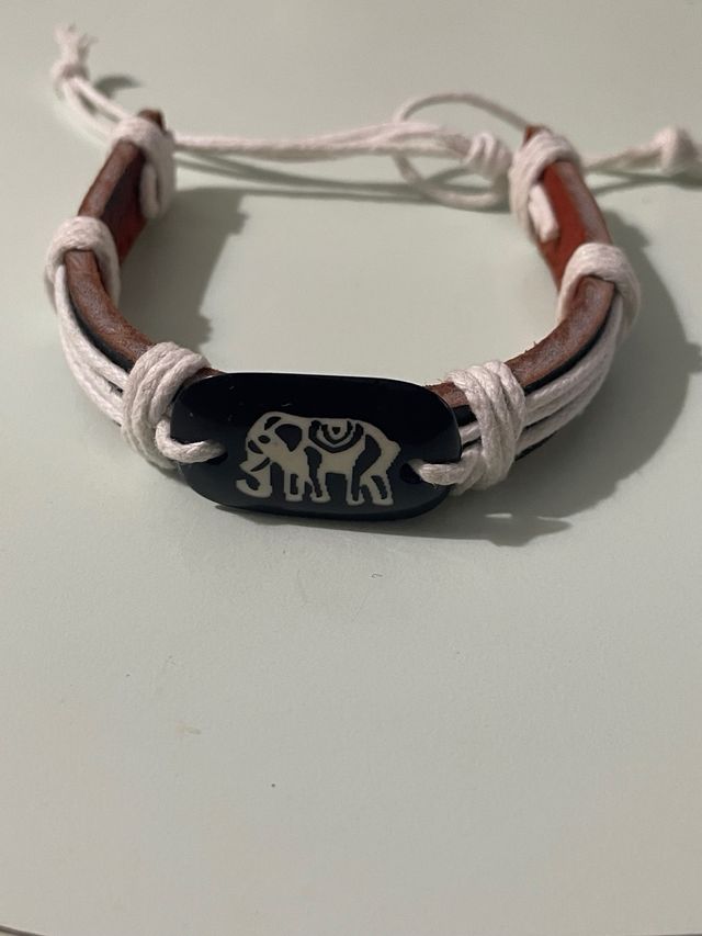 Braccialetto elefante | Cuoio