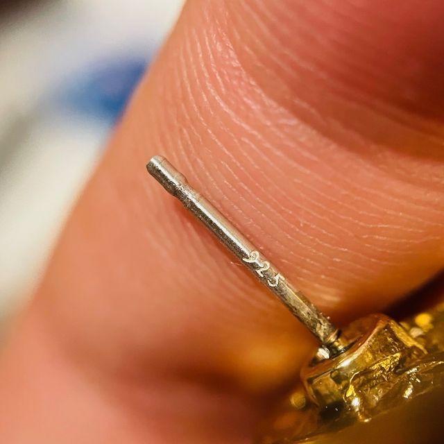 Orecchini argento dorato