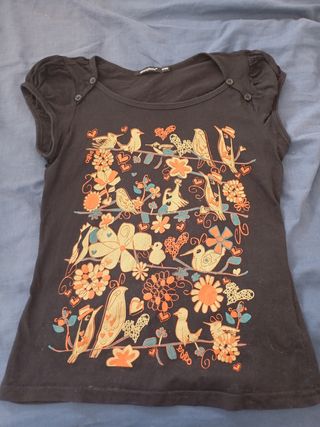 Camiseta Atmosphere pajaritos - M
