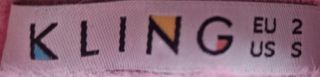 Jersey Kling rosa y blanco talla S
