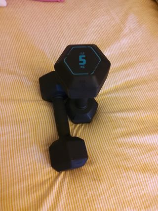 Set fitness: mancuernas, aro pilates, cintas TRX