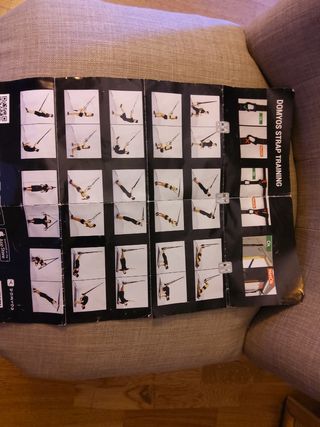 Set fitness: mancuernas, aro pilates, cintas TRX
