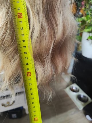 Peluca marrón beige - Pelo natural y sintético