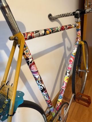 Fixie single-speed: Bicicleta freno contrapedal