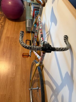 Fixie single-speed: Bicicleta freno contrapedal