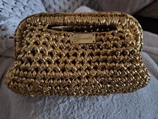 Borsetta Simonetta oro | uncinetto