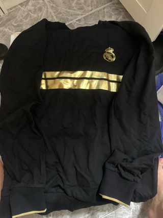 Sudadera Real Madrid - Negra y Dorada