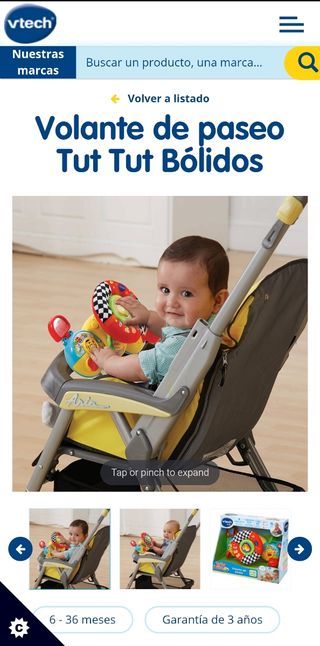 Volante VTech Tut Tut Bolidos
