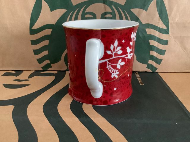 Starbucks Mug Red White Tree Christmas by Rosanna