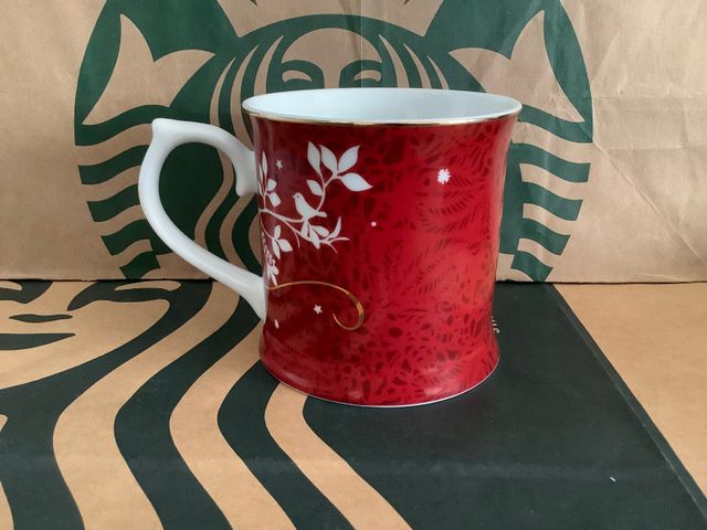 Starbucks Mug Red White Tree Christmas by Rosanna