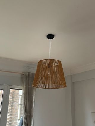 2 Lámparas colgante de yute