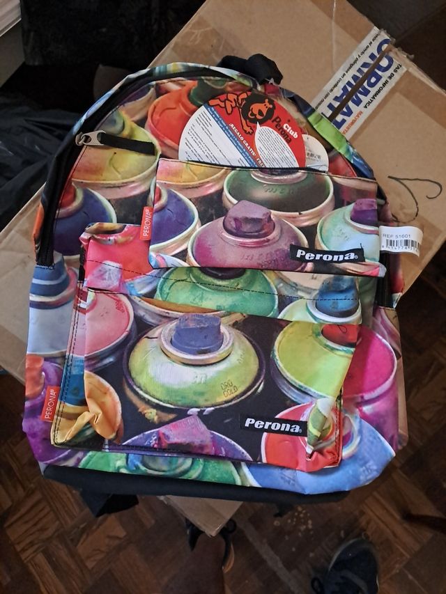 Mochila y Estuche Perona Graffiti