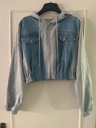 Chaqueta vaquera gris-azul