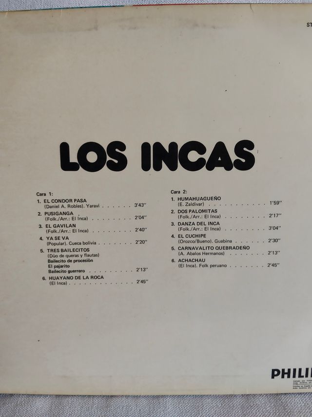 Los Incas - Disco de Oro LP