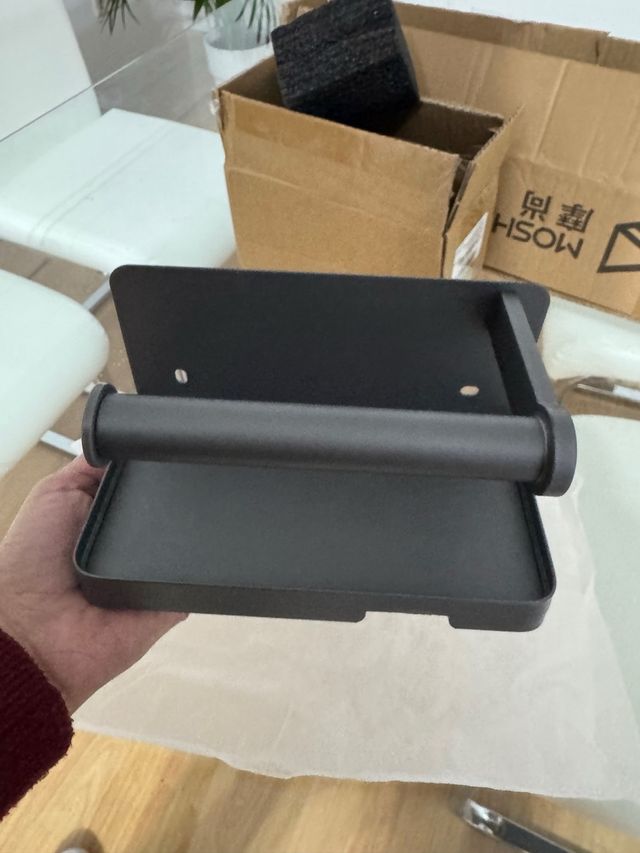 Soporte papel higiénico y toallero