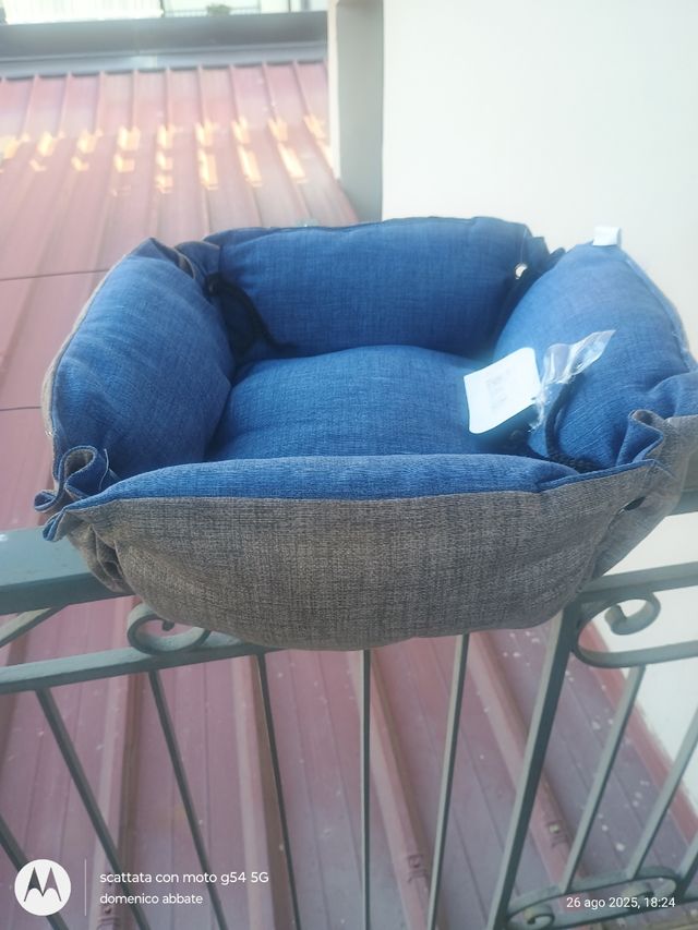 Cuccia per animali - blu e grigio