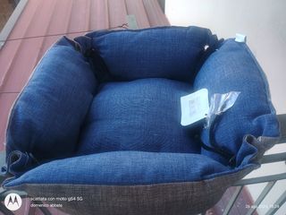 Cuccia per animali - blu e grigio