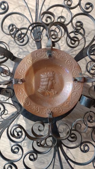 Espetera antigua de hierro forjado