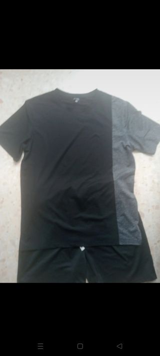 Conjunto hombre talla  M negro-gris
