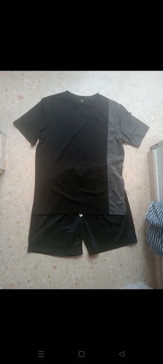 Conjunto hombre talla  M negro-gris