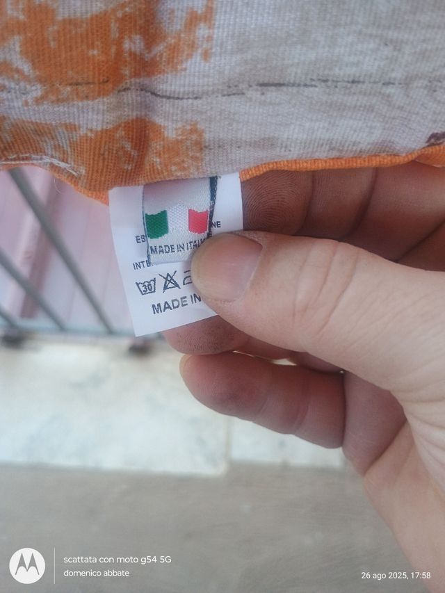 Cuscino letto cane beige-arancio