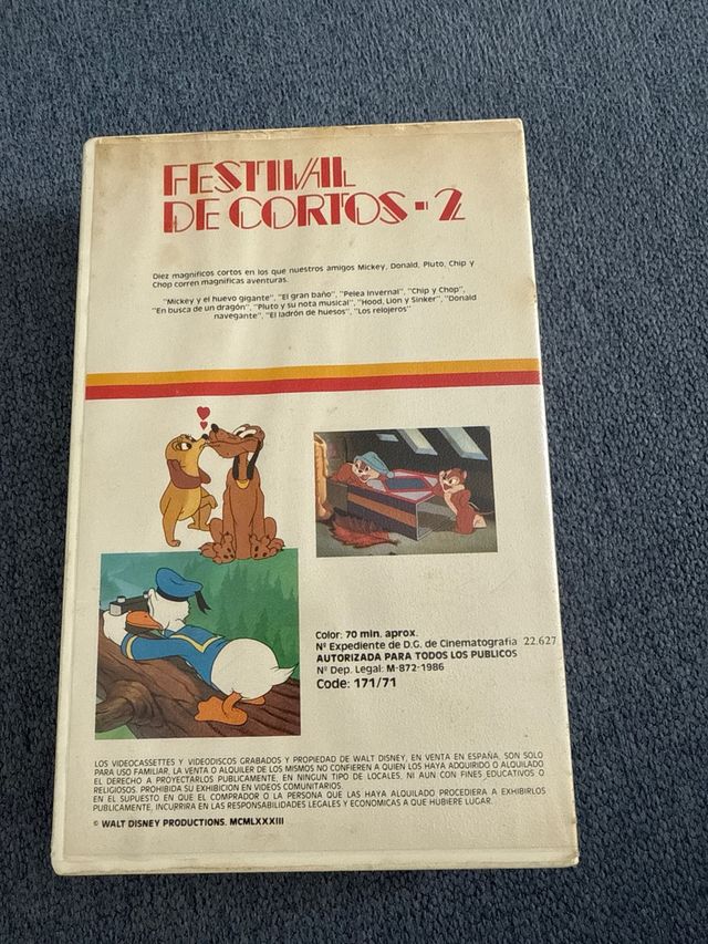 VHS Walt Disney Festival de Cortos - 2