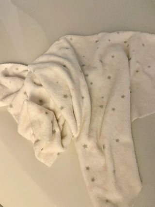 Manta bebé estrellas suave