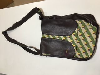 Bolso bandolera marrón-verde