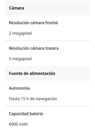 Tablet Samsung Galaxy Tab A blanca