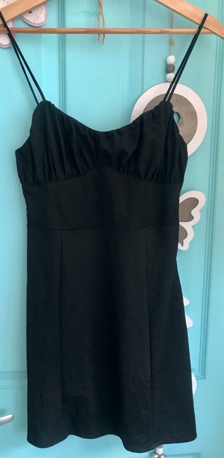 Vestido Mango negro, talla M