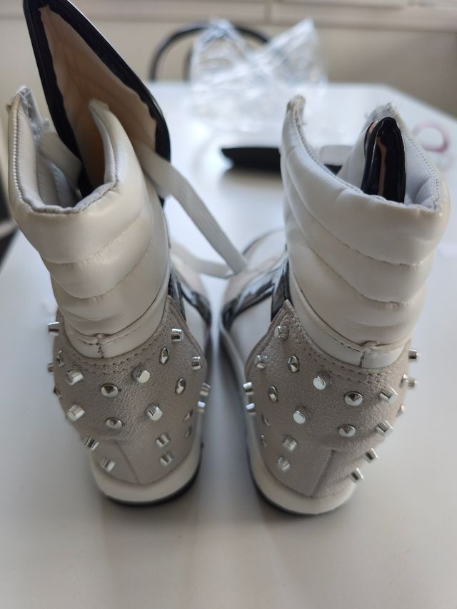 Scarponcini bianchi - sneakers alte