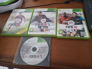 Juegos Xbox 360 FIFA 12, 14, 15