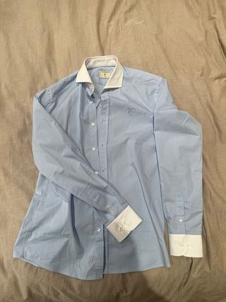 Camisa La Garrocha azul, talla S