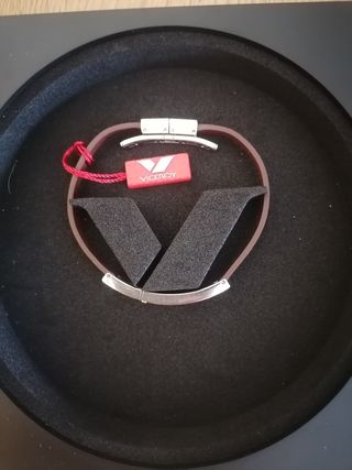 Viceroy: Pulsera y Collar acero y cuero 