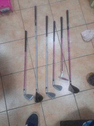 Juego palos golf niña junior