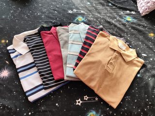 Lote 8 polos hombre multicolor