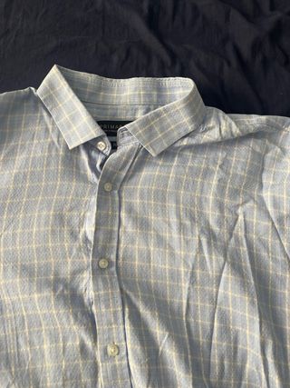 Camisa cuadros azul Primark XL