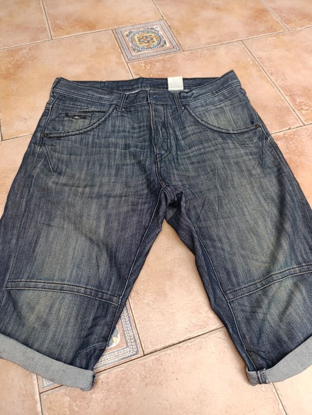 Shorts vaqueros hombre