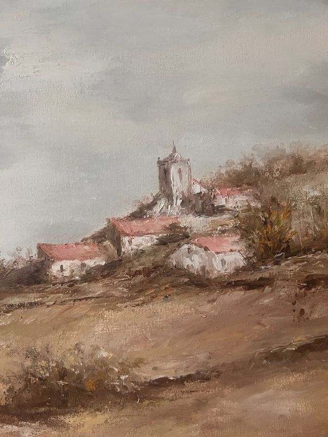 Cuadro paisaje óleo sobre lienzo